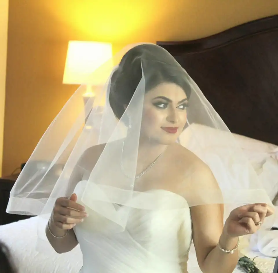 Dupatta and jewellery setting by Bridal Art Studio