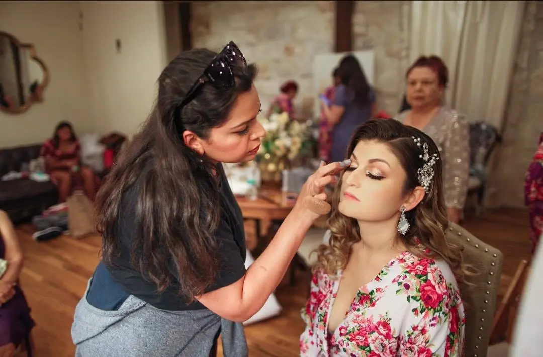 Bridal hair and makeup by Bridal Art Studio, Sugar Land