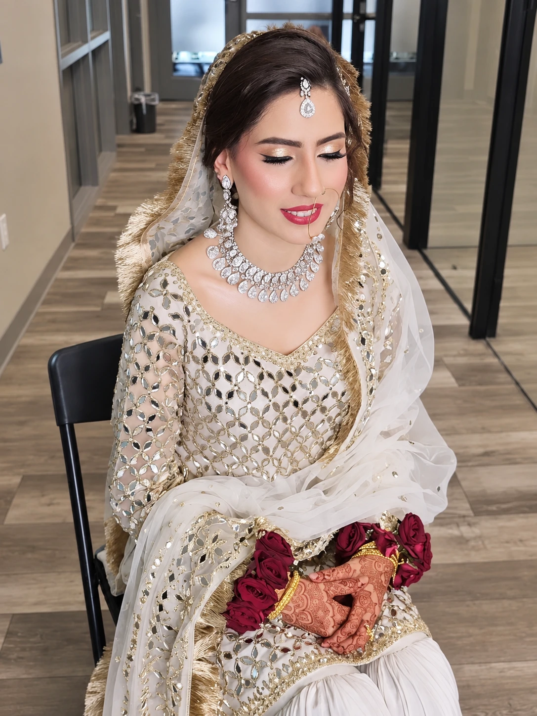 Bridal hair and makeup by Bridal Art Studio, Sugar Land